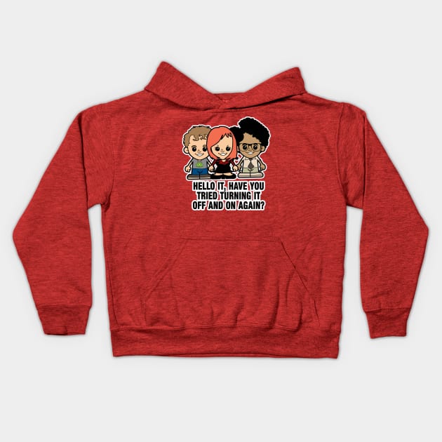 Lil IT Crowd Kids Hoodie by TopNotchy